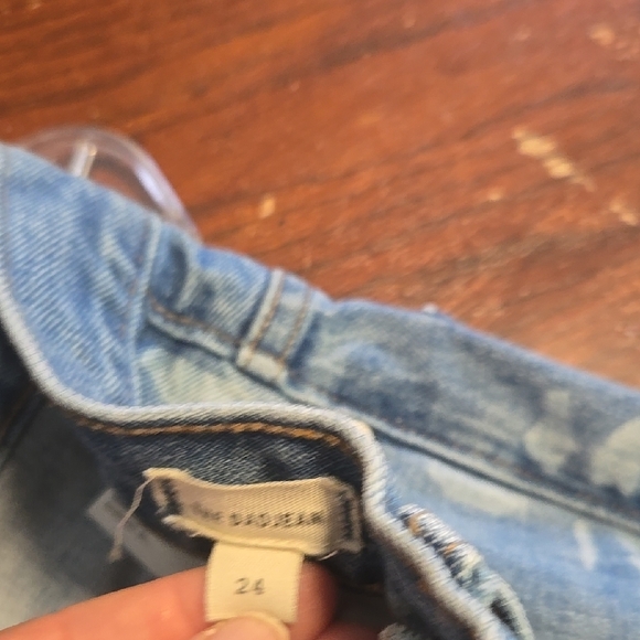 Madewell Distressed Blue Jeans Bleached Edition - Picture 4 of 7
